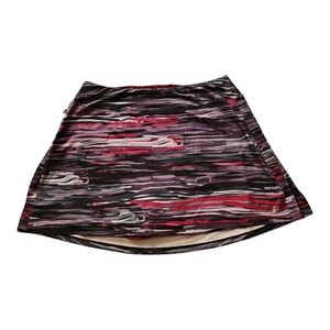 Skirt Sports Women's Running Skirt in Black and Red Pattern